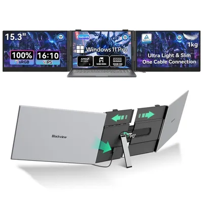 Blackview DCM8 Pro Monitor 15,3 Zoll FullHD IPS 60Hz USB-C Reverse Charging 100W Integrierter Lautsprecher