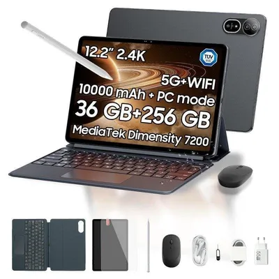 Tablet Blackview Mega 12 5G 12,2" 36GB 256GB Schwarz con Teclado y Stylus Pen