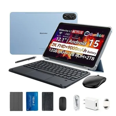 Tablet Blackview Mega 2 4G 12" 6GB 128GB Blau con Teclado y Stylus Pen