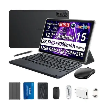Tablet Blackview Mega 2 4G 12" 6GB 128GB Grau mit Tastatur und Stylus Pen