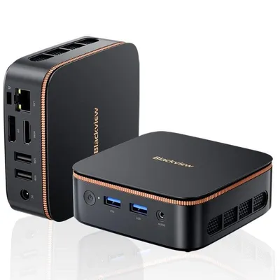 Mini PC Blackview MP20 AMD Ryzen 3 3300U 16GB 512GB SSD Radeon Vega 6 Windows 11 Pro Schwarz