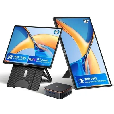 Monitor Blackview Table 9 16" FullHD+ 60Hz IPS USB-C Lautsprecher 360°-Halterung Höhe