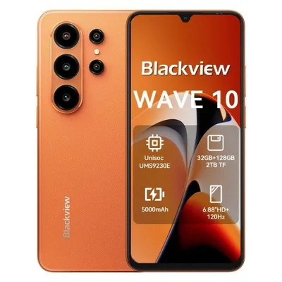 Blackview Wave 10 4G 8GB 6.88" 128GB Orange Triple-Slot
