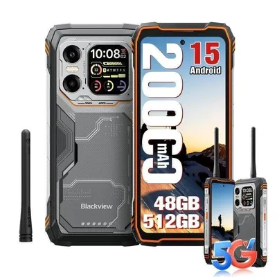 Blackview Xplore 1 5G 16GB Orange 6,78" 512GB Walkie-Talkie
