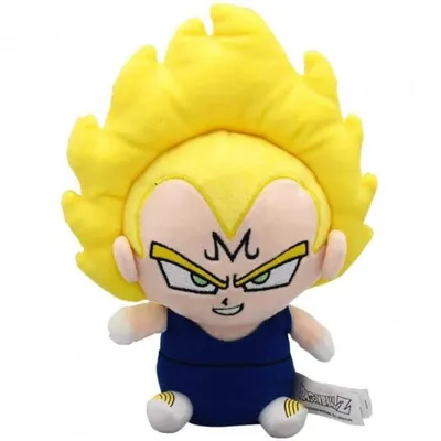 Peluches Majin Vegeta Dragon Ball 15 cm Gelb Blau Weiß