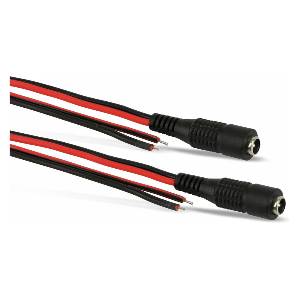 Blanko Kabel 1 m mit DCHohlbuchse 5.5 x 2.1 2erSet