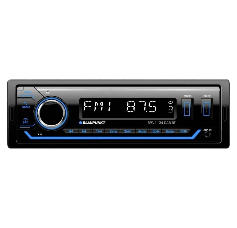 Blaupunkt BPA 1124 DAB BT Autoradio Bluetooth®-Freisprecheinrichtung, DAB+ Tuner Autoradio (Bluetooth®-Freisprecheinrichtung, DAB+ Tuner)