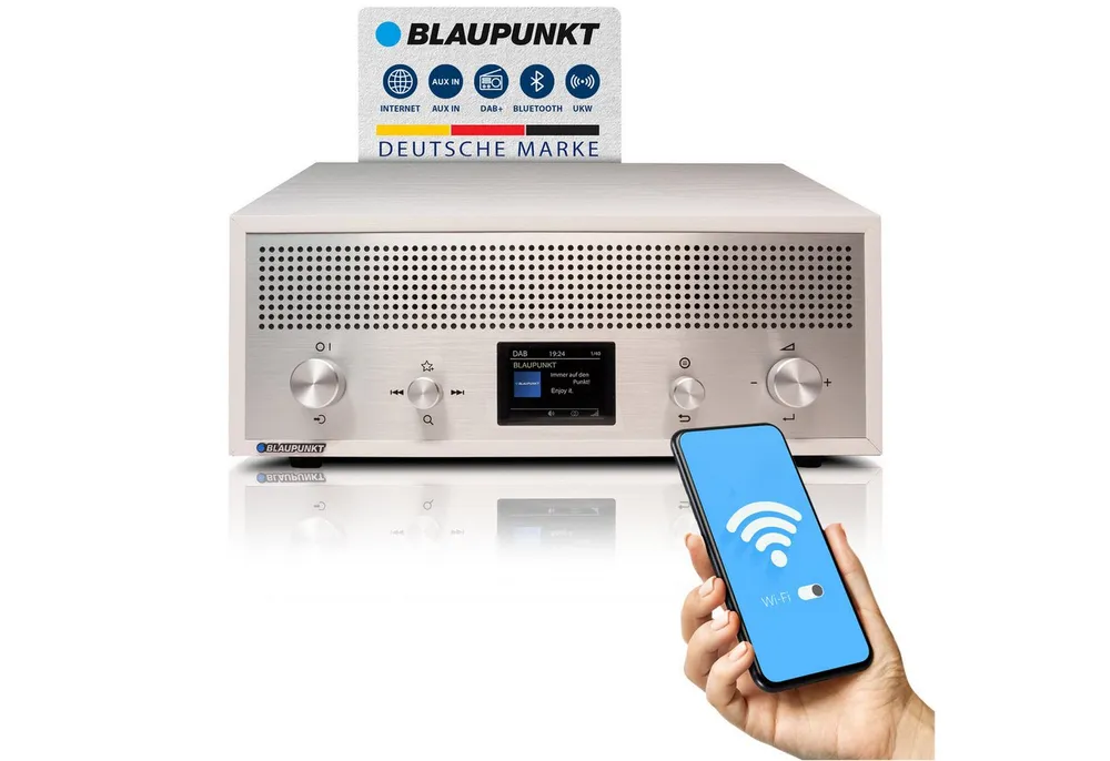 Blaupunkt VERONA Digitalradio (DAB) (Digitalradio (DAB), Bluetooth 5.0 zur drahtlosen Musikwiedergabe vom Smartphone)