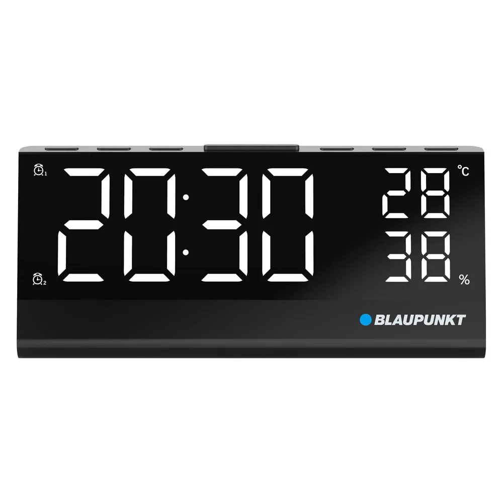Wecker Blaupunkt CR10ALU FM PLL LED Aluminium Schwarz