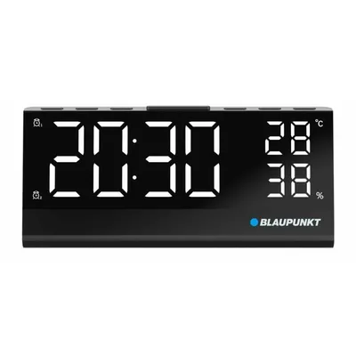 Wecker Blaupunkt CR10ALU FM PLL LED Aluminium Schwarz
