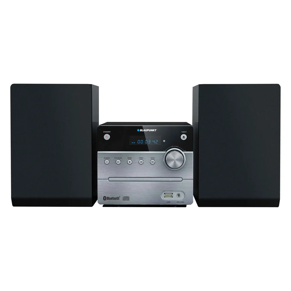 Micro-Musikanlage Blaupunkt MS12BT Schwarz 5W FM Bluetooth LED USB