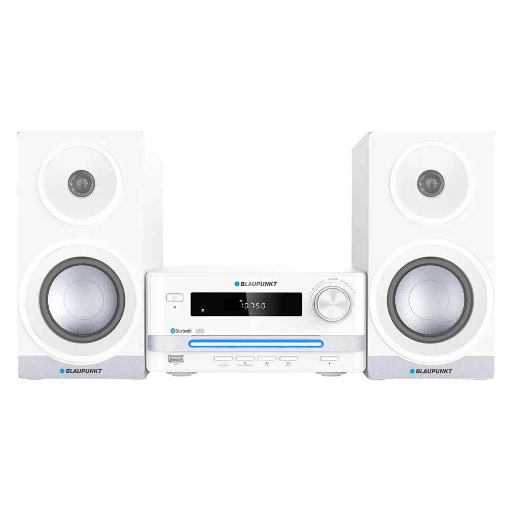 Microanlage Blaupunkt MS16BT 15W RMS Bluetooth USB FM LED Weiß