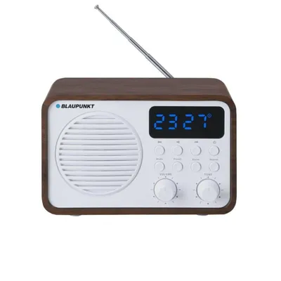 Radio Blaupunkt PP7BT tragbar Bluetooth USB FM Weiß Holz 4W