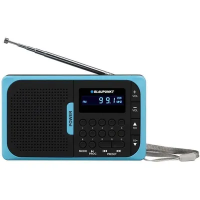 Radio Blaupunkt PR5BL Analog FM 1 W Schwarz Blau 123 mm