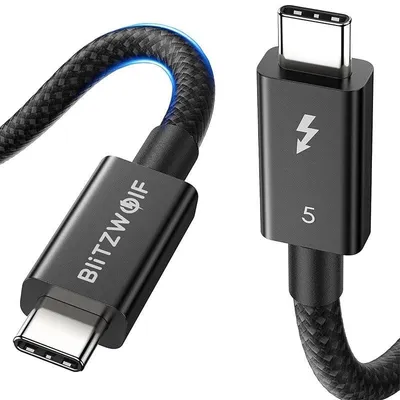 Kabel BlitzWolf BW-HDC8 USB-C 240W 0,5 m Schwarz