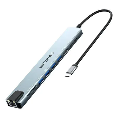Docking Station Blitzwolf BW-TH5 10-in-1 USB-C Silber
