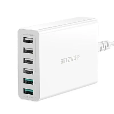 Ladegerät BlitzWolf BW-S15 6 USB-Ports 60W Quick Charge 3.0 Weiß