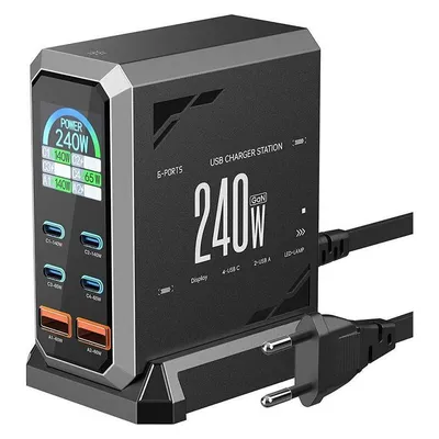Ladegerät Blitzwolf BW-S31 240W 6 USB-C und USB-A PD Ports
