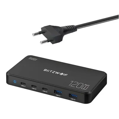 Ladestation Blitzwolf BW-i100 5 in 1 120W USB-C und USB-A