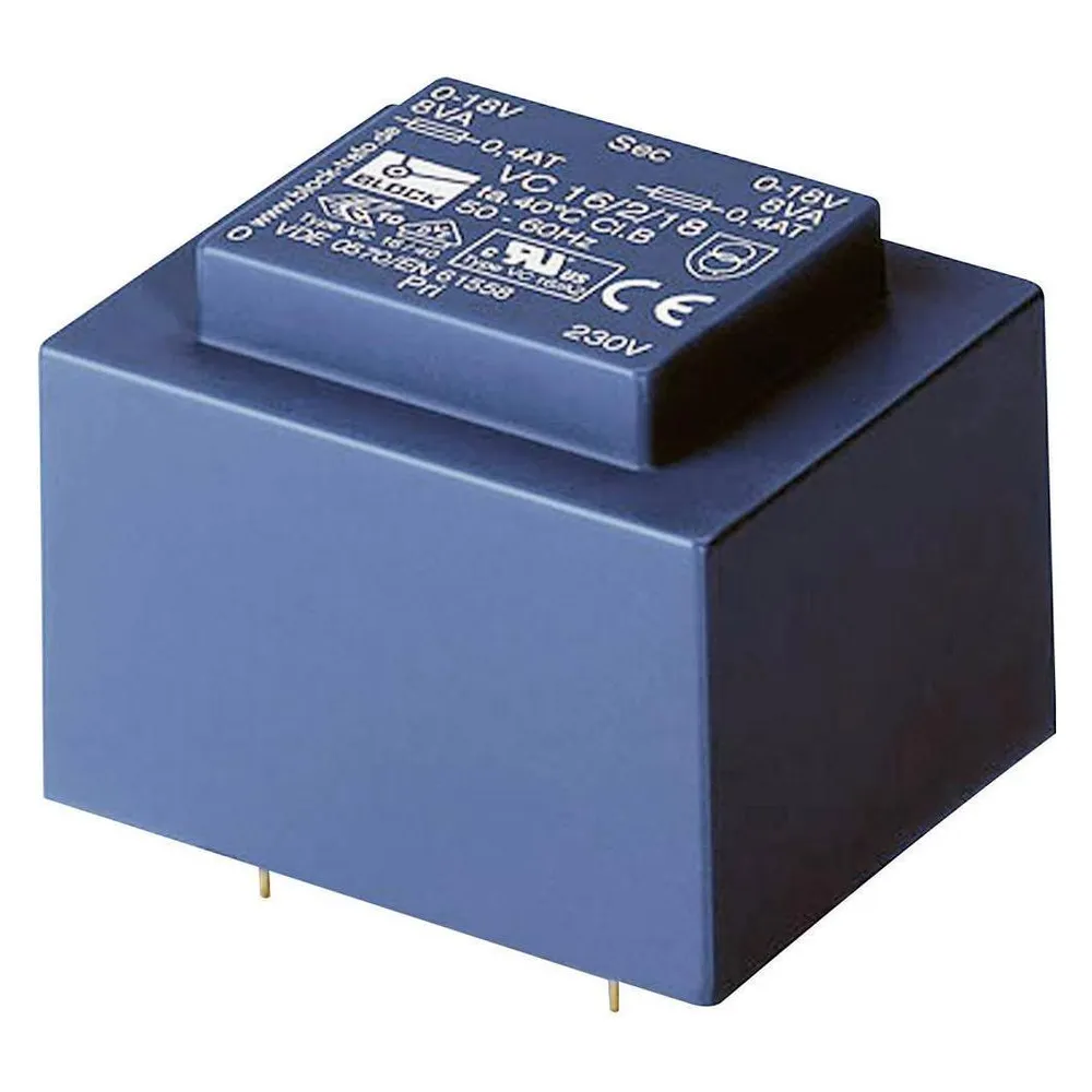 Block Transformer PCB 10VA 2x15V