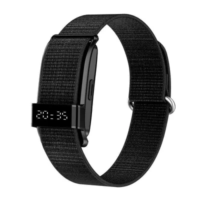Aktivitätsarmband Blossom S18 Schwarz IP68 45 Tage Nylon Herzfrequenz Sauerstoff Schlaf