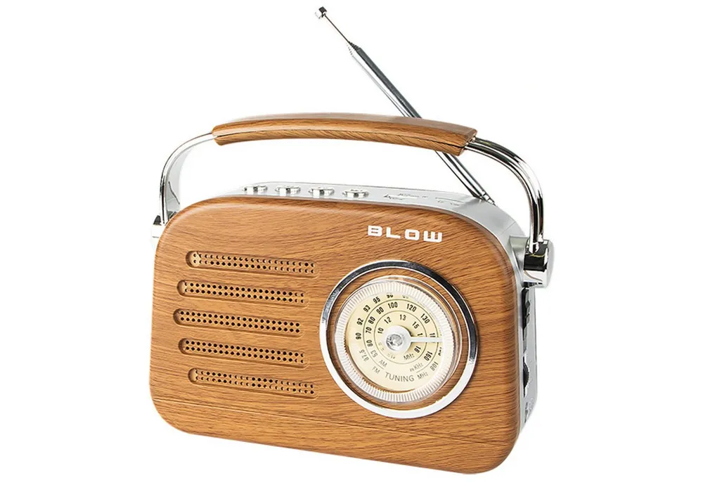 BLOW Mobiles analoges AM/FM Bluetooth Radio RA3 Retro-Radio (Batterie- und Netzstromversorgung)