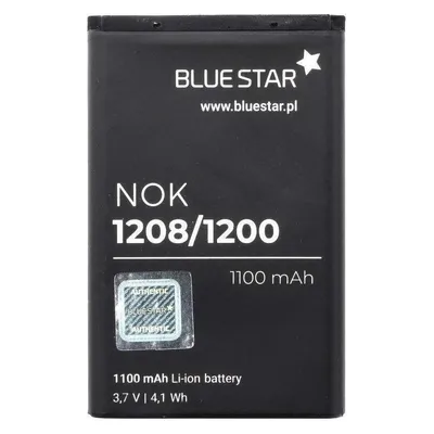 Blue Star Premier Akku Blue Star BLUE STAR Akku für NOKIA 1208 / 1200 / C1 / 1616 / 1800 1100 mAh