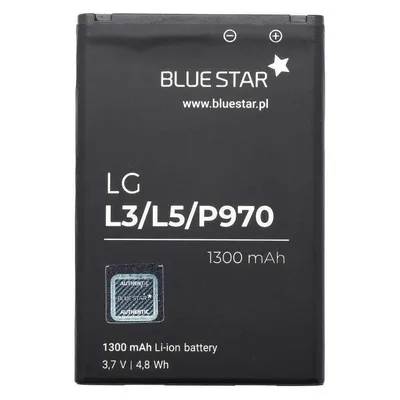 Blue Star Premier Bateria Blue Star BlueStar Battery LG Swift L5 P970 E730 E610 Li-Ion 1300 mAh Analog BL-44JN