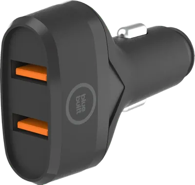 BlueBuilt Quick Charge Autoladegerät mit 2 USB-A-Ports 18W Schwarz