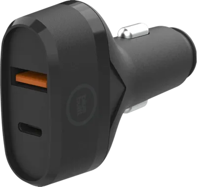 BlueBuilt Power Delivery und Quick Charge Autoladegerät mit zwei USB-Anschlüssen 20W Schwarz