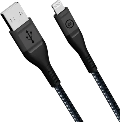 BlueBuilt USB-A-auf-Lightning-Kabel 1,5 m Kevlar Schwarz