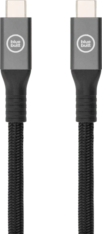 BlueBuilt USB-C-auf-USB-C-Kabel 240W 2 m Nylon Schwarz