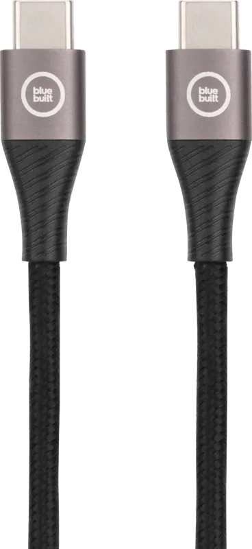 BlueBuilt USB-C-auf-USB-C-Kabel 3 m Nylon Schwarz