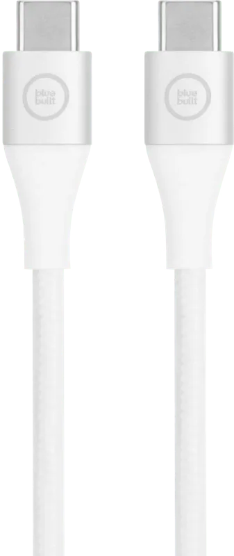 BlueBuilt USB-C-auf-USB-C-Kabel 3 m Nylon Weiß
