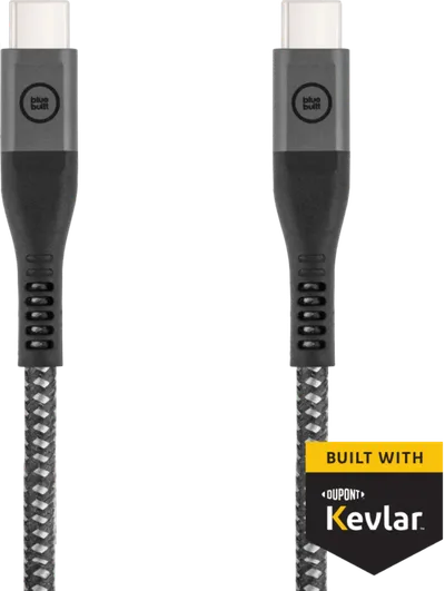BlueBuilt USB-C-auf-USB-C-Kabel 1,5 m Kevlar Schwarz