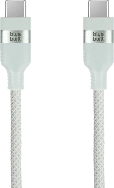 BlueBuilt USB-C-auf-USB-C-Kabel 1,5 m Nylon Mintgrün