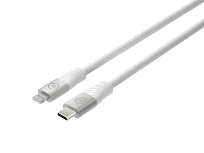 BlueBuilt USB-C-auf-Lightning-Kabel 3 m Nylon Weiß