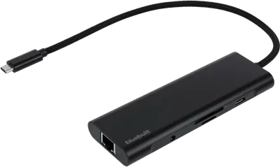 BlueBuilt 8-in-1 HDMI Dockingstation mit USB-C Schwarz