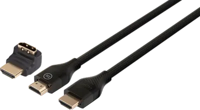BlueBuilt HDMI-Kabel 4K 60 Hz Nylon 1,5 Meter + 90-Grad-Adapter