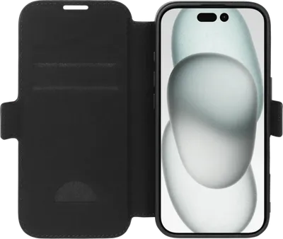 BlueBuilt Apple iPhone 16 Book Case Leder Schwarz