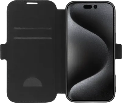 BlueBuilt Apple iPhone 16 Pro Book Case Leder Schwarz