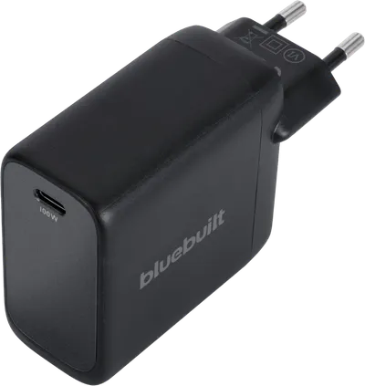 BlueBuilt 100 W GaN USB-C-Ladegerät Schwarz