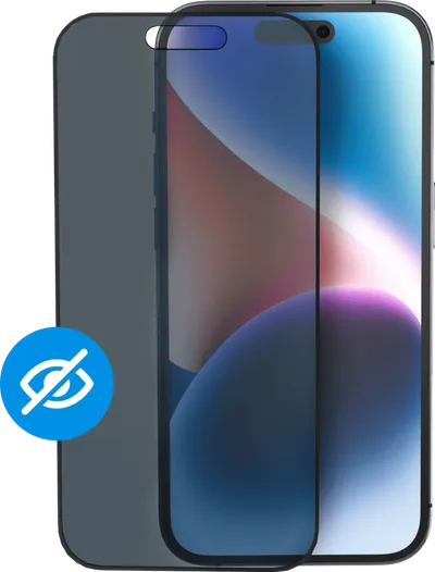 BlueBuilt Apple iPhone 15 Blickschutzfilter Panzerglas