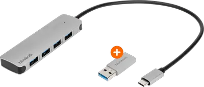 BlueBuilt USB-A/C 3.0 Hub mit 4 Ports