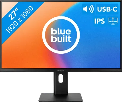 BlueBuilt 27 Zoll Full-HD-Monitor mit USB-C