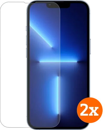 BlueBuilt Apple iPhone 14/13/13 Pro Panzerglas Doppelpack
