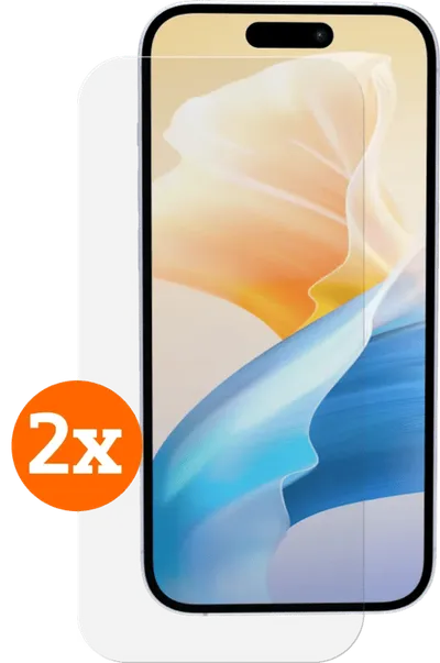 BlueBuilt Apple iPhone 16 Panzerglas Doppelpack