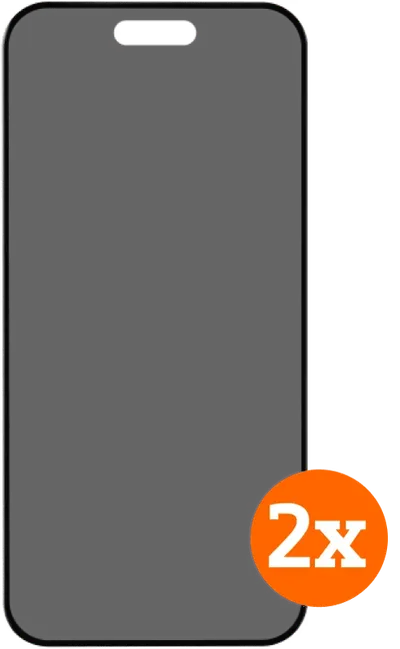 BlueBuilt Apple iPhone 17 Pro Panzerglas mit Blickschutzfilter Doppelpack