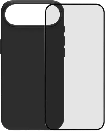 BlueBuilt Backcover iPhone 17 Air Schwarz + BlueBuilt iPhone 17 Air Panzerglas