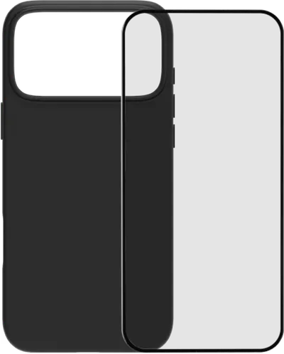 BlueBuilt Backcover iPhone 17 Pro Max Schwarz + BlueBuilt iPhone 17 Pro Max Panzerglas